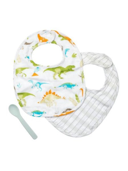 Bib Set Muslin 2pk Dino Sj-1225-59 