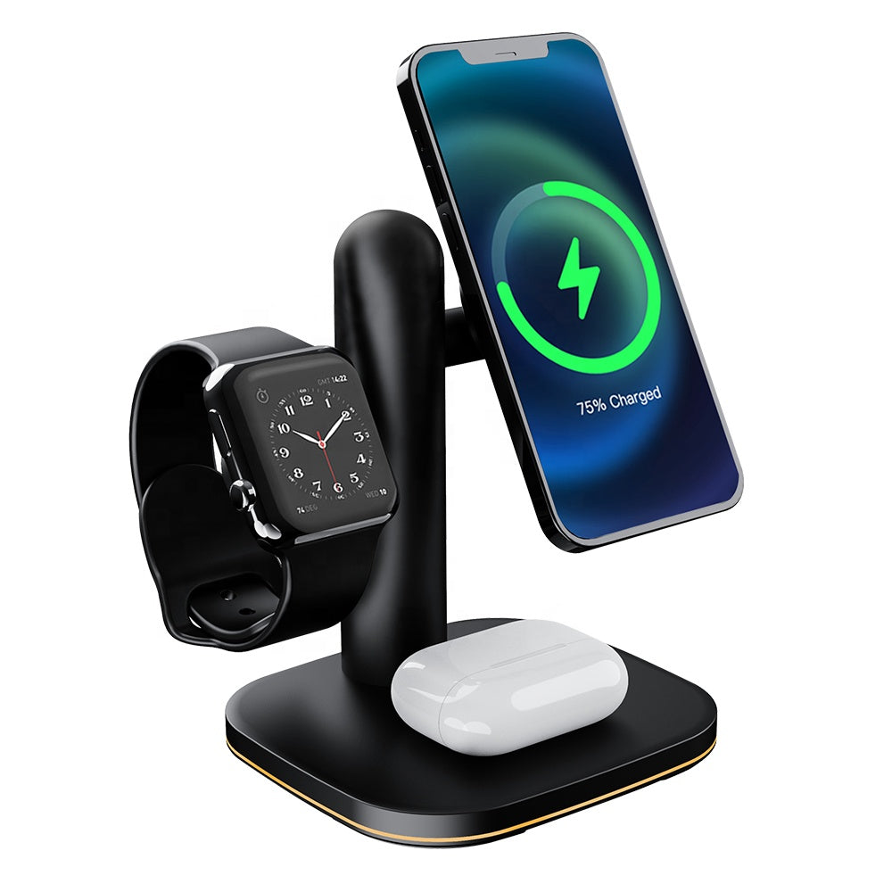3 in 1 Wireless Mobile Phone Charging Stand 