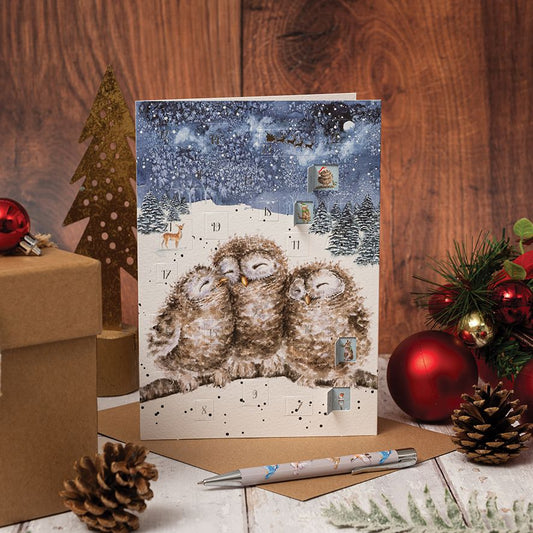 Advent Christmas Card - WCAL007 - Owl 