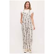 Overalls Monochrome Meow Sketch  Print  AW2675