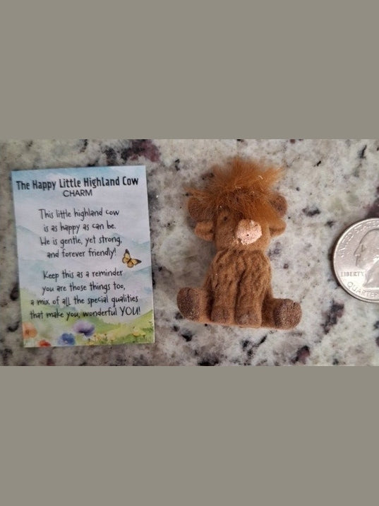 Charm Highland Cow Brown Er72690