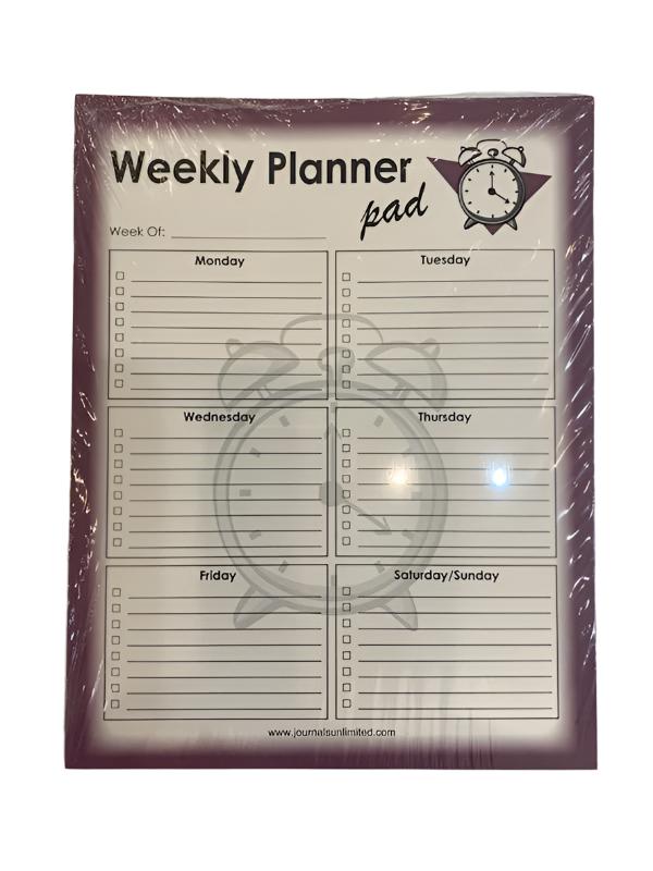 Note Pad Weekly Planner -NP-434 -Jumbo Pad 