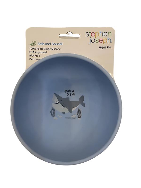 Stephen Joseph Silicone Bowl - Shark 