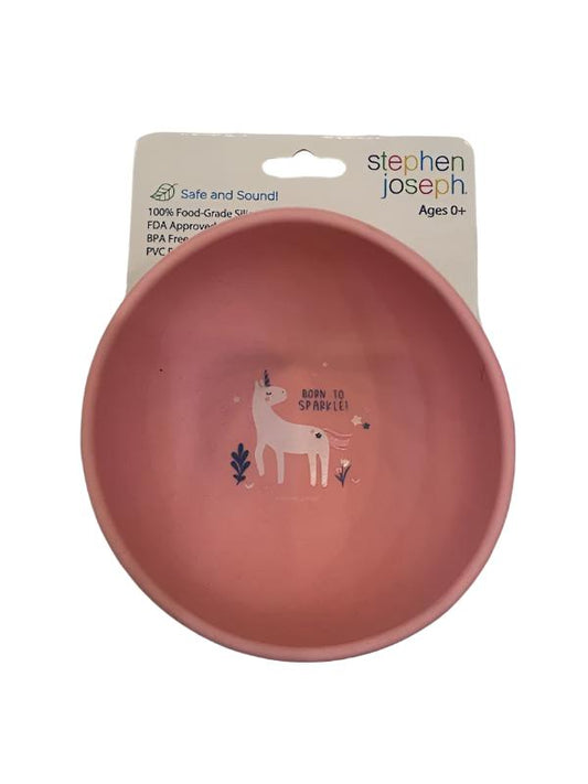 Stephen Joseph Silicone Bowl - Unicorn 