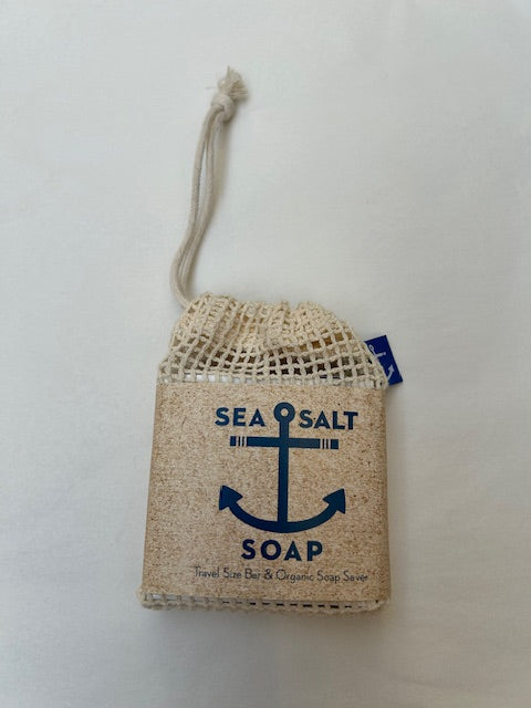 Bar Soap - Sea Salt - Travel Soap with Bag 