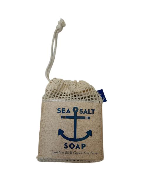 Bar Soap - Sea Salt - Travel Soap with Bag 