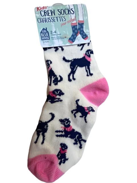 Children's Socks - Bandana Labs White Pink 