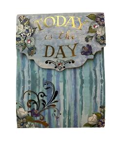 3 x 4 Note Pad  Today Is The Day Flowers  45829 