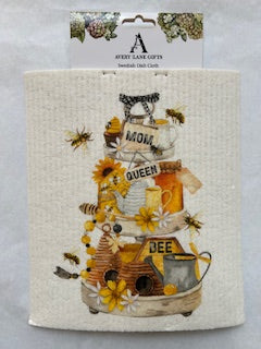 Dish Cloth - Mom - Queen Bee - Honey 