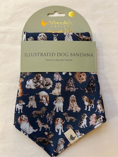 Dog Bandana  - Dark Blue 