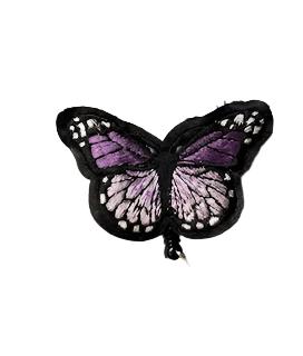 Badge Holder - Retractable -Purple Butterfly 