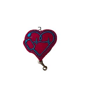 Badge holder - Retractable - Heart & Scope 