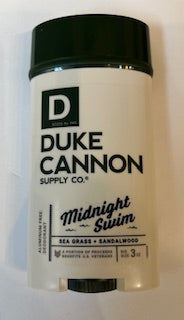 Duke Cannon-Midnight Swim- Aluminum Free-Deoderant-3oz 