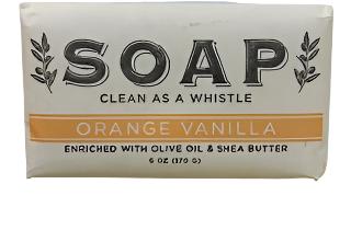 Bar Soap-Orange Vanilla- Clean As A Whistle-6oz 