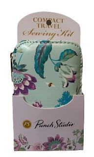 Sewing Kit - Compact - Sage Green with floral -44505 