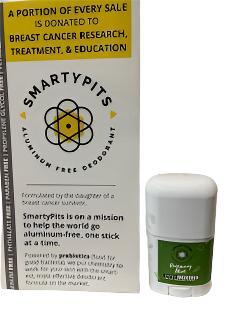 Smarty Pits Aluminum Free Deodorant - Rosemary Mint - Travel Size 