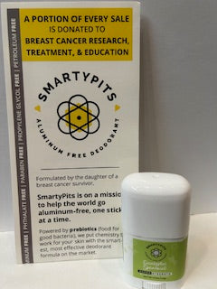 Smarty Pits Aluminum Free Deodorant - Euculyptus Spearmint - Travel Size 