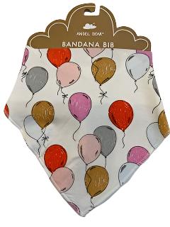 Bandana Bib - 95% viscose bamboo , 5% spandex - One Size -Ballons 