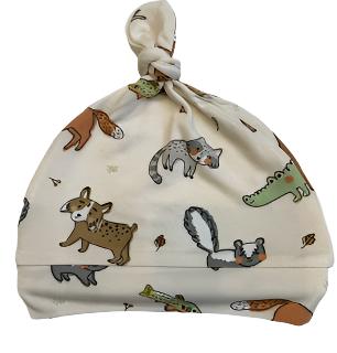 Hat Baby Knotted - 0-3M - Bamboo - animal 