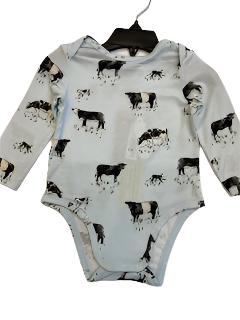 ANGEL-BODY SUIT CHILDREN BLACK COW 