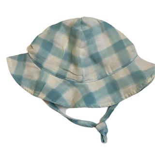 Sunhat - 100% cotton Gauze  - 12-24M- Baby-Blue 