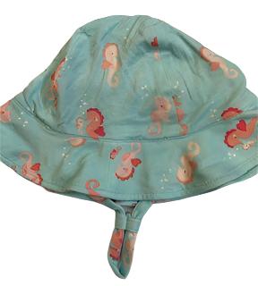 Sunhat - 95% Bamboo, 5% Spandex - 12-24M- seahorse 