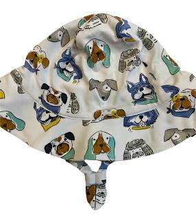 Sunhat - 95% Bamboo, 5% Spandex - 12-24M- Dogs 