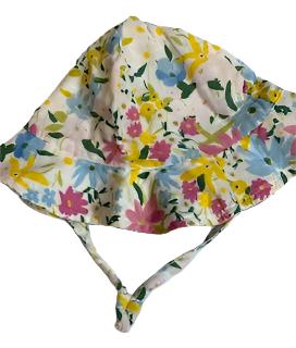 Sunhat - 100% cotton Gauze  - 12-24M- Baby-flowers 