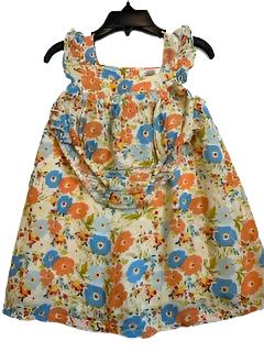 Sun Dress - Floral  100% cotton Gauze - 18-24m 