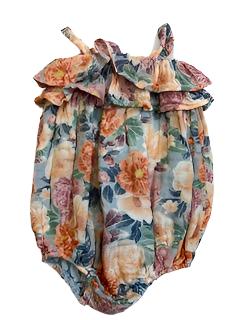 Strap Romper suit - floral 