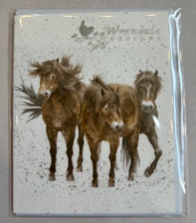 Gift Enclosure Card -GE058 - Horses 