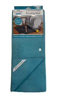 Drying Mat Micro Fiber Counter   Aqua Haze   r6918 