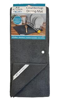 Drying Mat Micro Fiber Counter Top  r6938    Dark Grey 