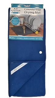 Drying Mat Micro Fiber Counter Top   r6928  Blue 