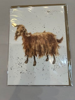 Card  ACS133  The Hipster Goat   Blank Inside 