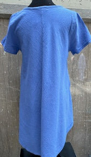 Top Pullover 1/4 Sleeve Blue Women's L1611 