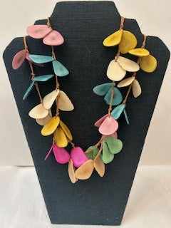 Tagua Necklace -SC410-MULTI 