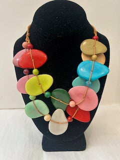 Tagua Necklace -SC1702-MULTI 