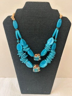 Tagua Necklace -SC1723-TQ 