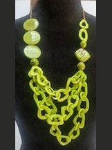 Tagua Necklace  LC3031-Li Green 