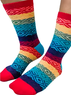 Sock Rainbow Multi 718 Women's Size 6-11 75646 