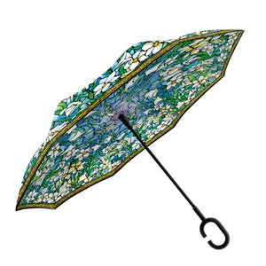 Umbrella Reverse Opening Tiffany Field Of Lilies umb-r-m39-a 