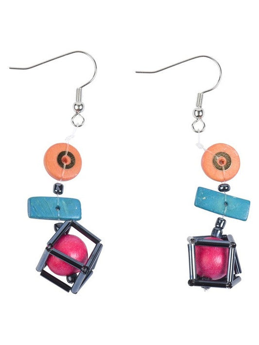 Earrings Fair &amp; Square Bold Women's Bpe227
