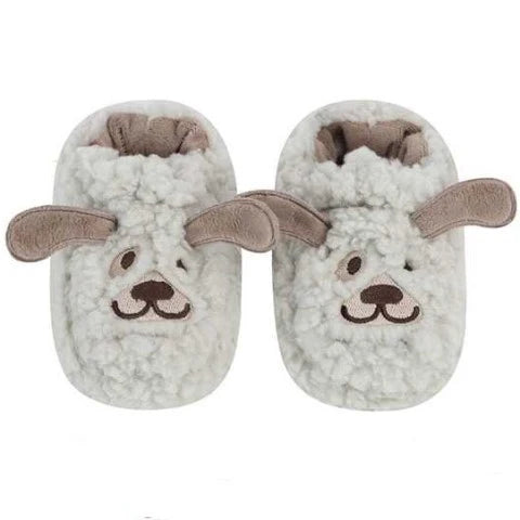 Booties Light Brown Puppy Sherpa Toddlers T-Boot Puppy 