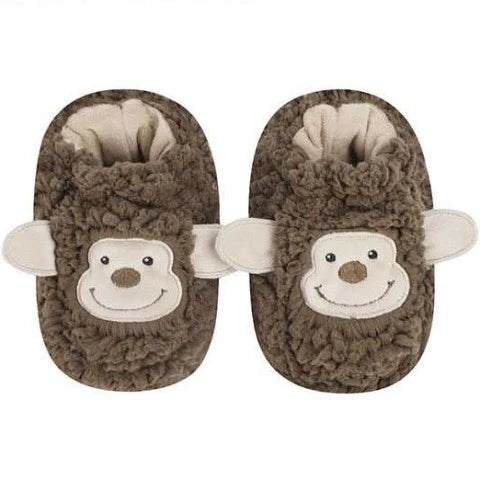 Booties Brown Monkey Sherpa Toddlers T-Boot Monk 