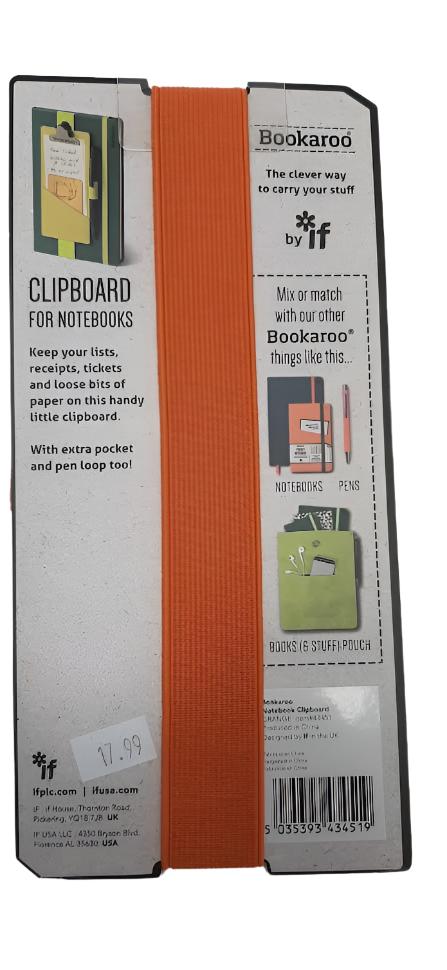 ClipBoard For Notebooks-3x6"-Orange-43451 