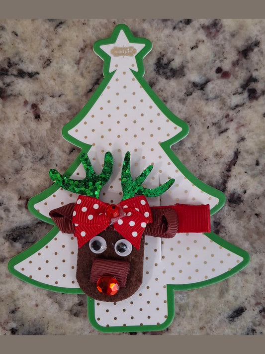 Icon Clips Christmas Red Reindeer Children's 10160214r