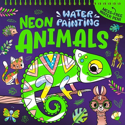 Coloring Book Neon Animal's Water Paint Children's 391440