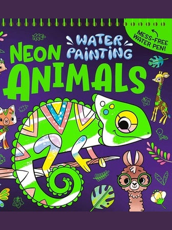 Coloring Book Neon Animal's Water Paint Children's 391440