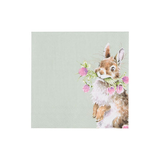 Paper Napkins - K042 - Head Clover Heels Bunny 